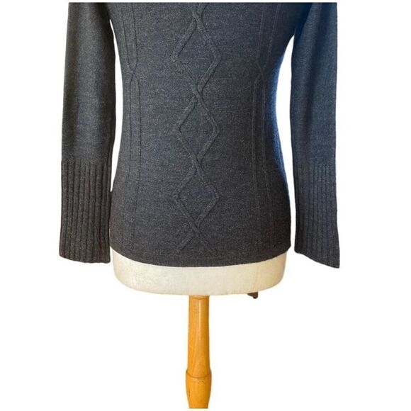 ✨Smartwool 100% Merino Wool Cable Knit Fisherman Knit Ski Gorpcore Sz S Sweater✨ - Picture 5 of 11